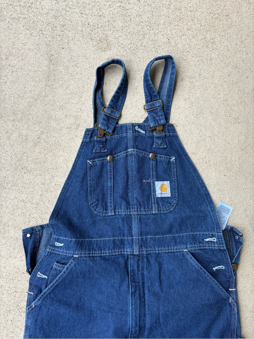 Vintage 2008 Carhartt R07 Denim Bib Overalls - NWT - 36x32 - Picture 2 of 5